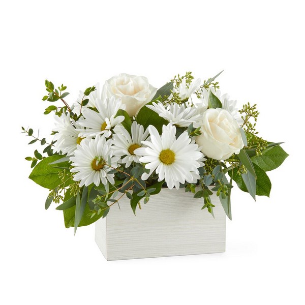 Fresh Linen Box Bouquet